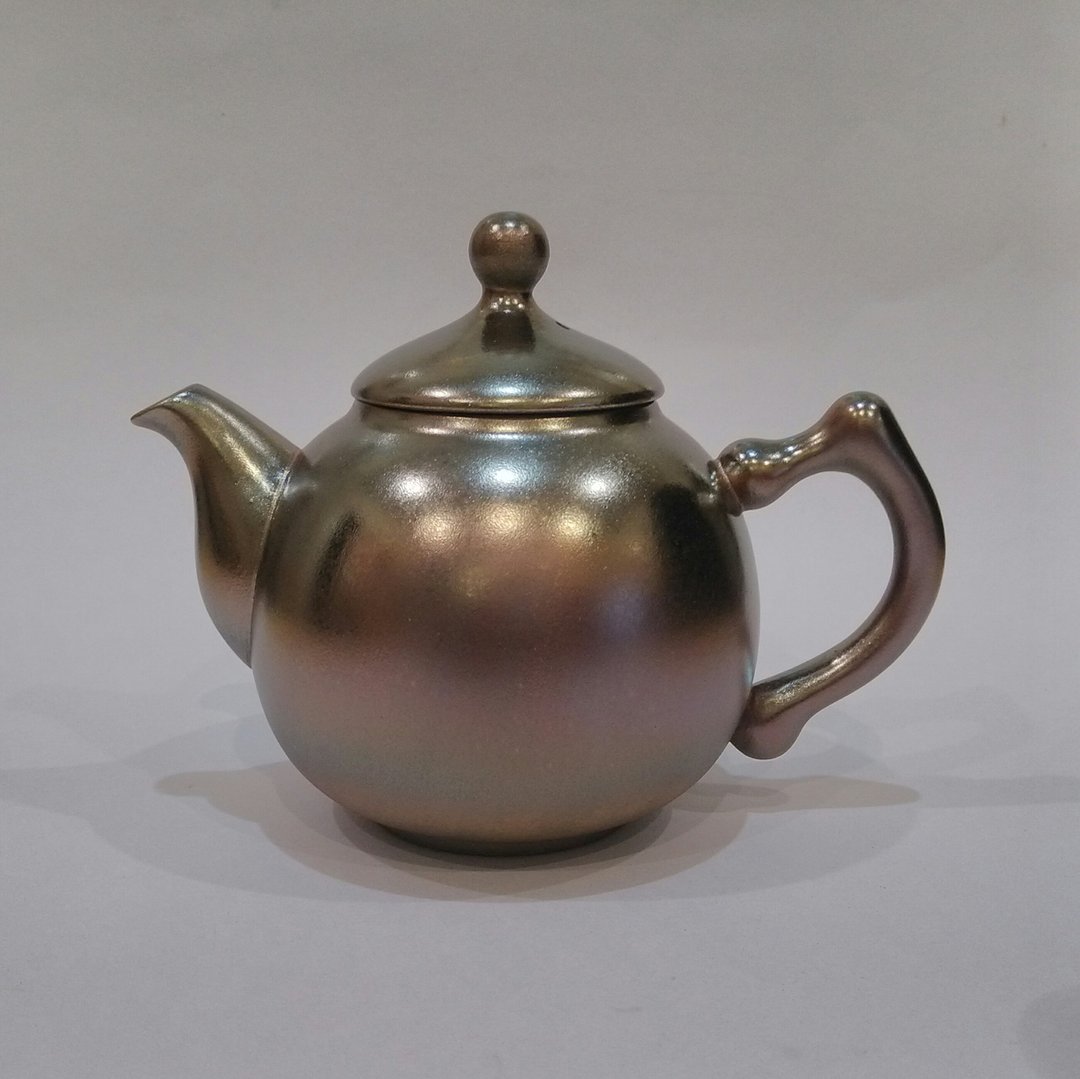 金银彩茶壶 - 茶具/茶杯 - 陶 金色