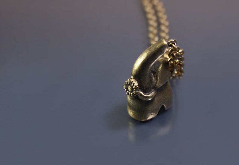 公仔麻吉系列-大象与花 纸镇 公仔项链 - 玩偶/公仔 - 铜/黄铜 红色