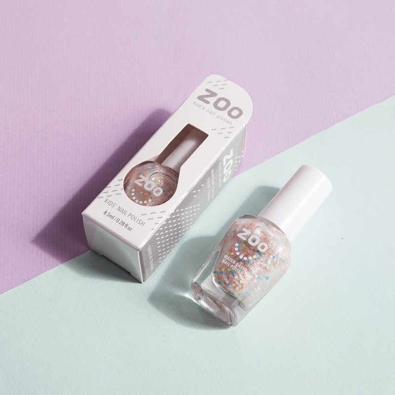 #81 银钻石手链 ZOO儿童抛弃式指甲油 亮片 珠宝系列 可撕 无毒 - 指甲油/指甲贴 - 颜料 银色