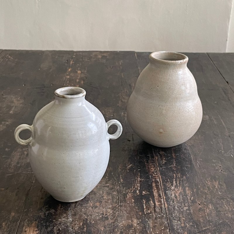 胖胖花器 - 花瓶/陶器 - 瓷 白色