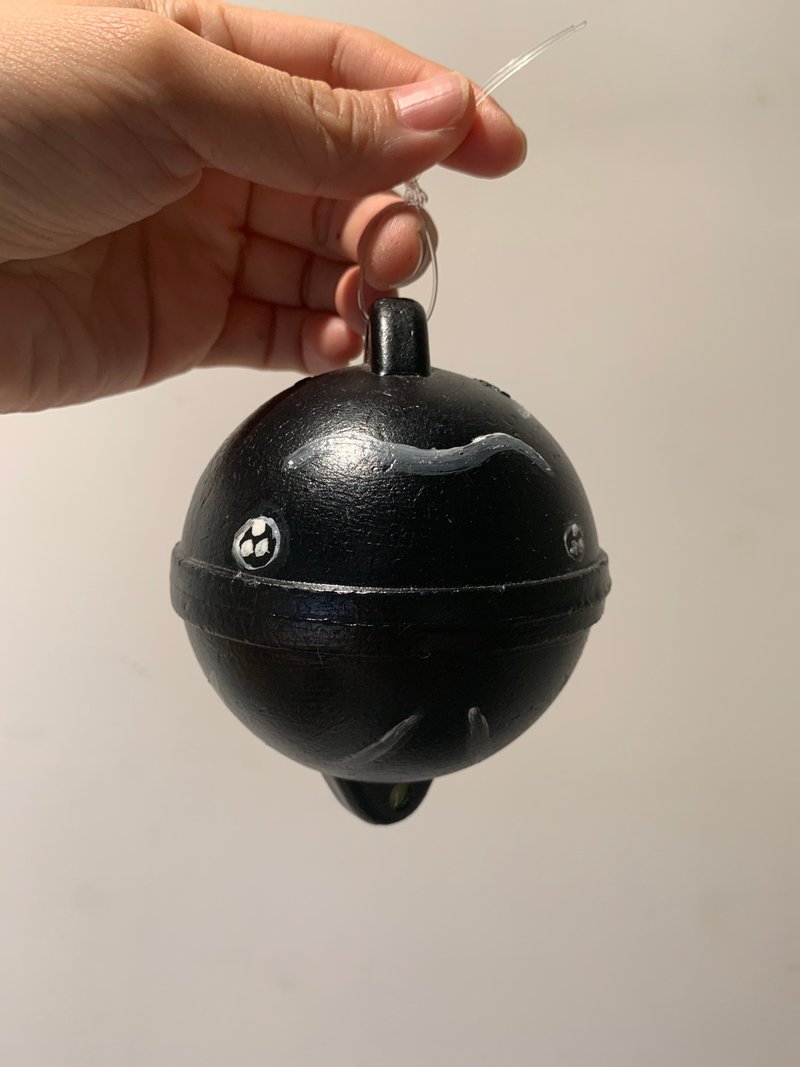 抹香鲸浮球 - 吊饰 - 塑料 黄色