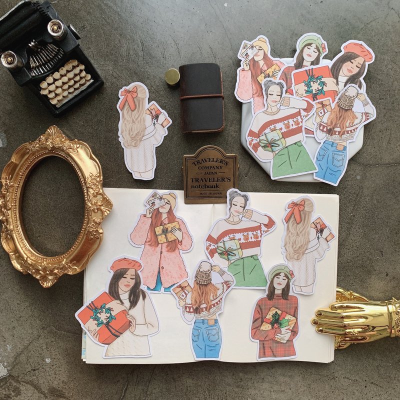 Sticker Gift time girls - 贴纸 - 纸 