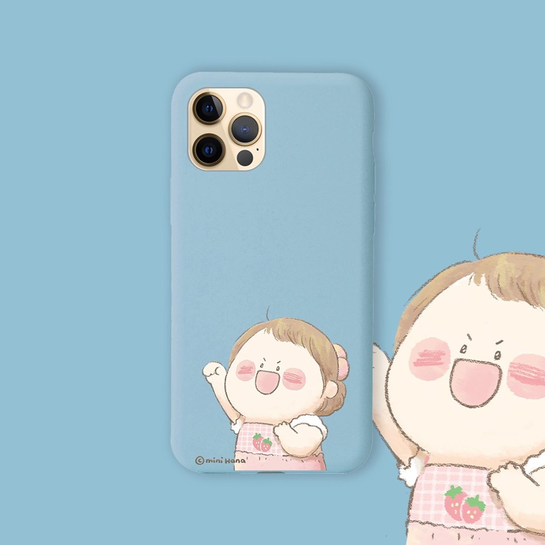 联名 mini Hana 米花儿  CHEER UP 防摔手机壳 HNAA07 - 手机壳/手机套 - 硅胶 多色