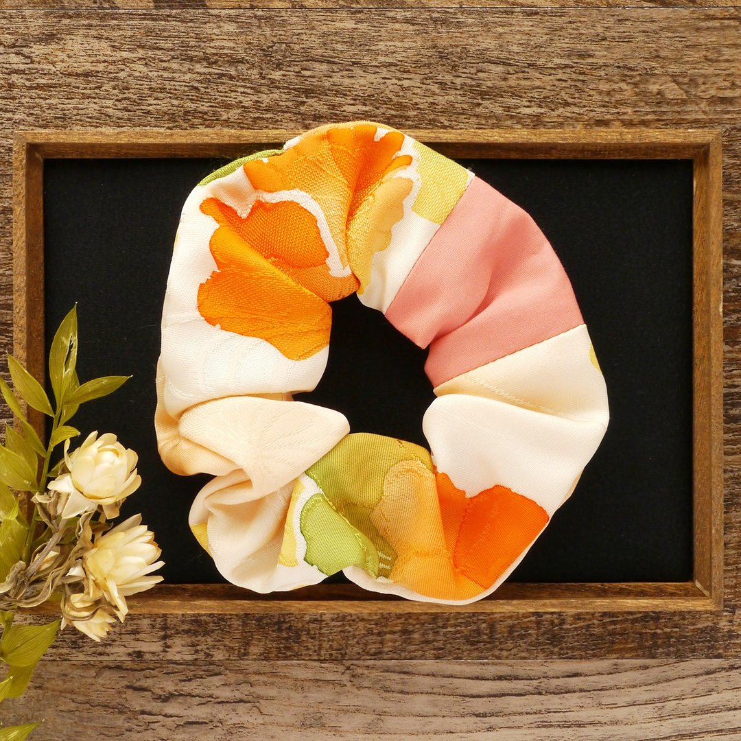 Kikubun Happy Hair Ornament Kimono Scrunchie - 发饰 - 棉．麻 多色