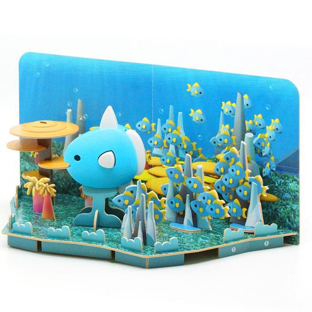 Halftoys Ocean 翻车鱼 STEAM教育玩具 - 摆饰 - 塑料 蓝色