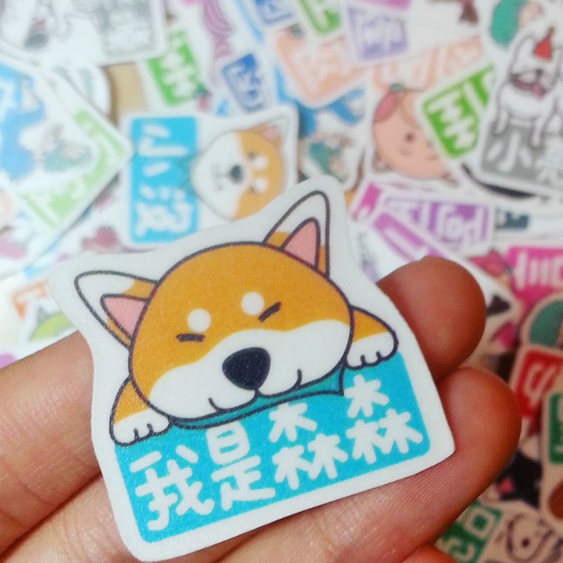 单张的防水姓名贴 / 贴纸 - 贴纸 - 纸 
