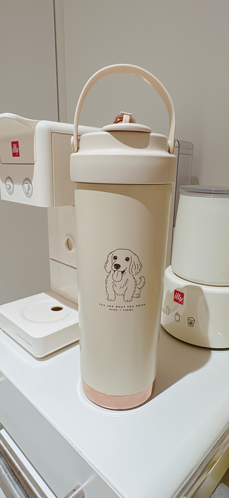 定制化-宠物插画随行杯-750ml-304不锈钢陶瓷涂层 - 保温瓶/保温杯 - 不锈钢 