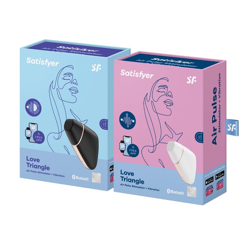 德国Satisfyer Love Triangle 智能便携吸吮阴蒂震动器 - 情趣用品 - 硅胶 
