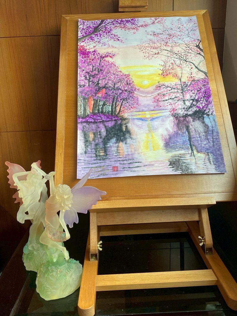 居家布置 艺术海报 手工挂画 四开水彩画 不含画框 - 海报/装饰画/版画 - 纸 多色