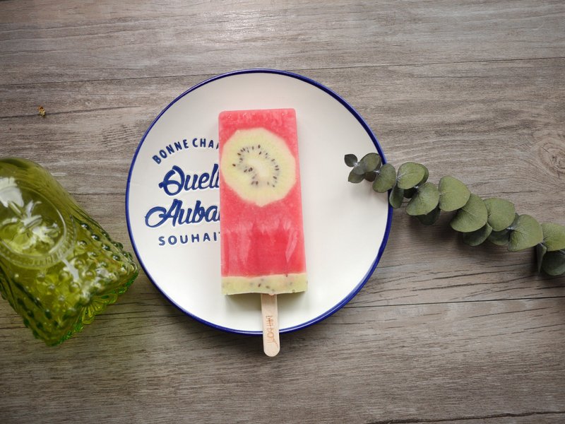 西瓜奇异果 /全素 - 冰淇淋/冰棒 - 新鲜食材 红色