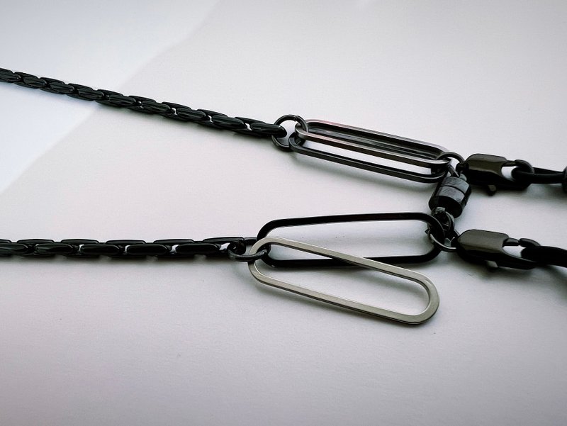 - Gent - 单磁眼镜链 / 口罩链 / 项链 / 耳机链 - 项链 - 铜/黄铜 灰色