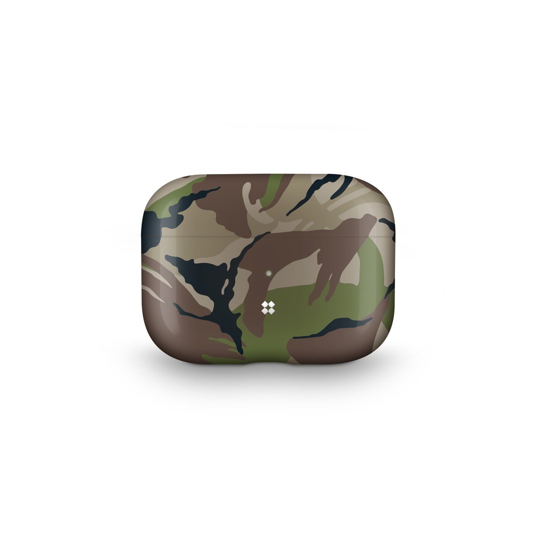 AIRPODS PRO 2 PRISMART CASE: CAMO WOOD - 耳机收纳 - 聚酯纤维 绿色