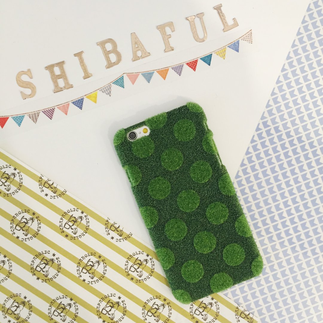 Shibaful iPhone 6S / 6S Plus 圆点 雷雕 手机壳 - 手机壳/手机套 - 其他材质 绿色