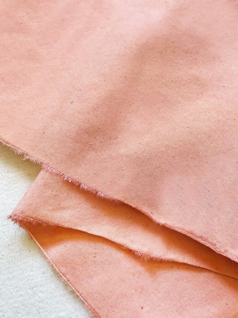 有机棉茜草染素色平织布 Organic Cotton - 编织/刺绣/羊毛毡/裁缝 - 棉．麻 粉红色