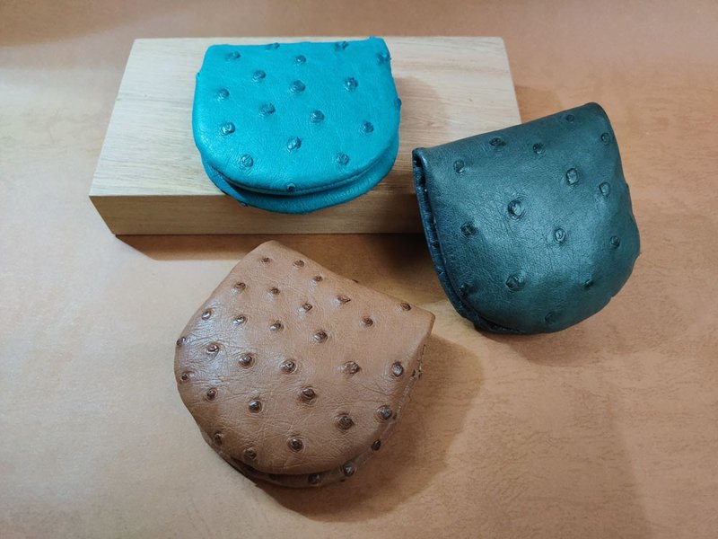 南非进口驼鸟皮小零钱包,小饰品包 - 零钱包 - 真皮 