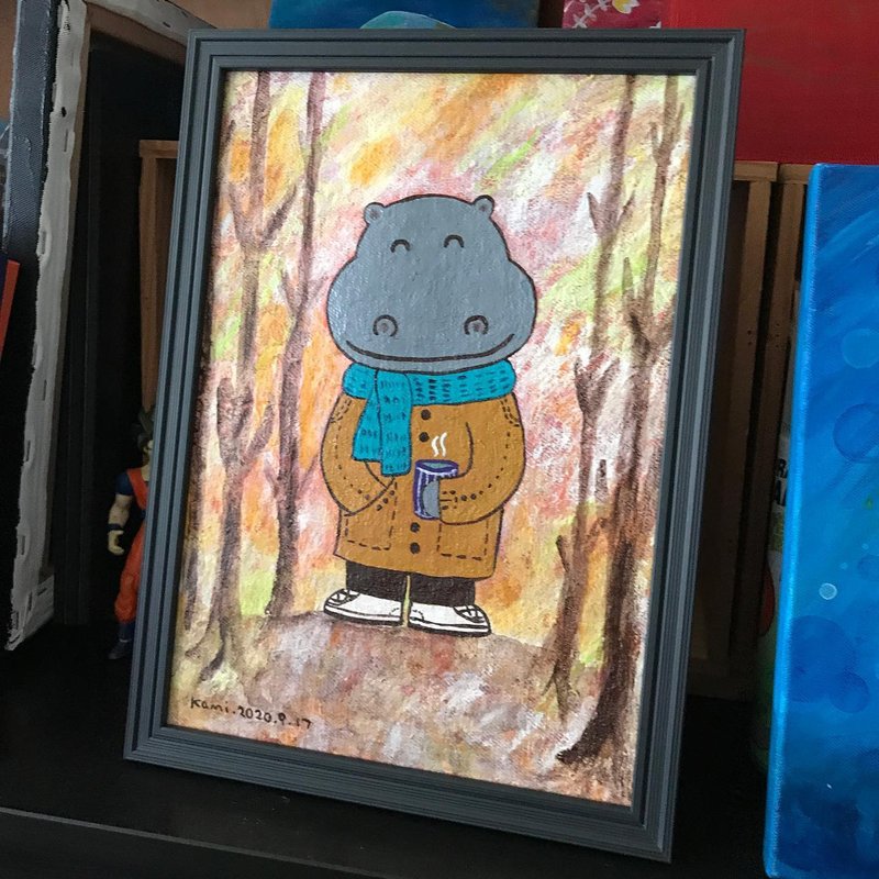 原画  ∣  森林河马 - 画框/相框 - 其他材质 多色
