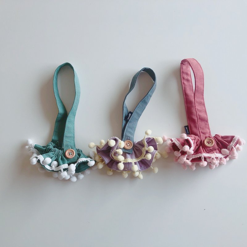 小裙摆杯套 球球系列 毕业礼物 ggoomstudio - 随行杯提袋/水壶袋 - 棉．麻 蓝色