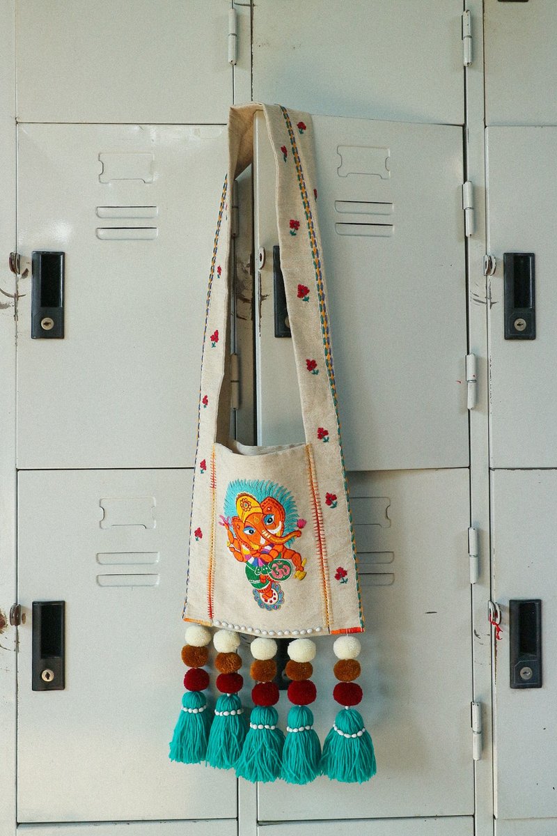 Ganesha Bag **One of a Kind** - 侧背包/斜挎包 - 棉．麻 多色