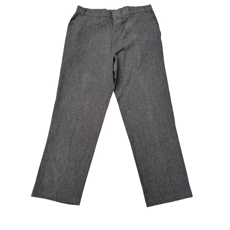 70年代复古 Levi's Action Slacks 深灰色直筒裤 美国制 - 男士长裤 - 棉．麻 灰色