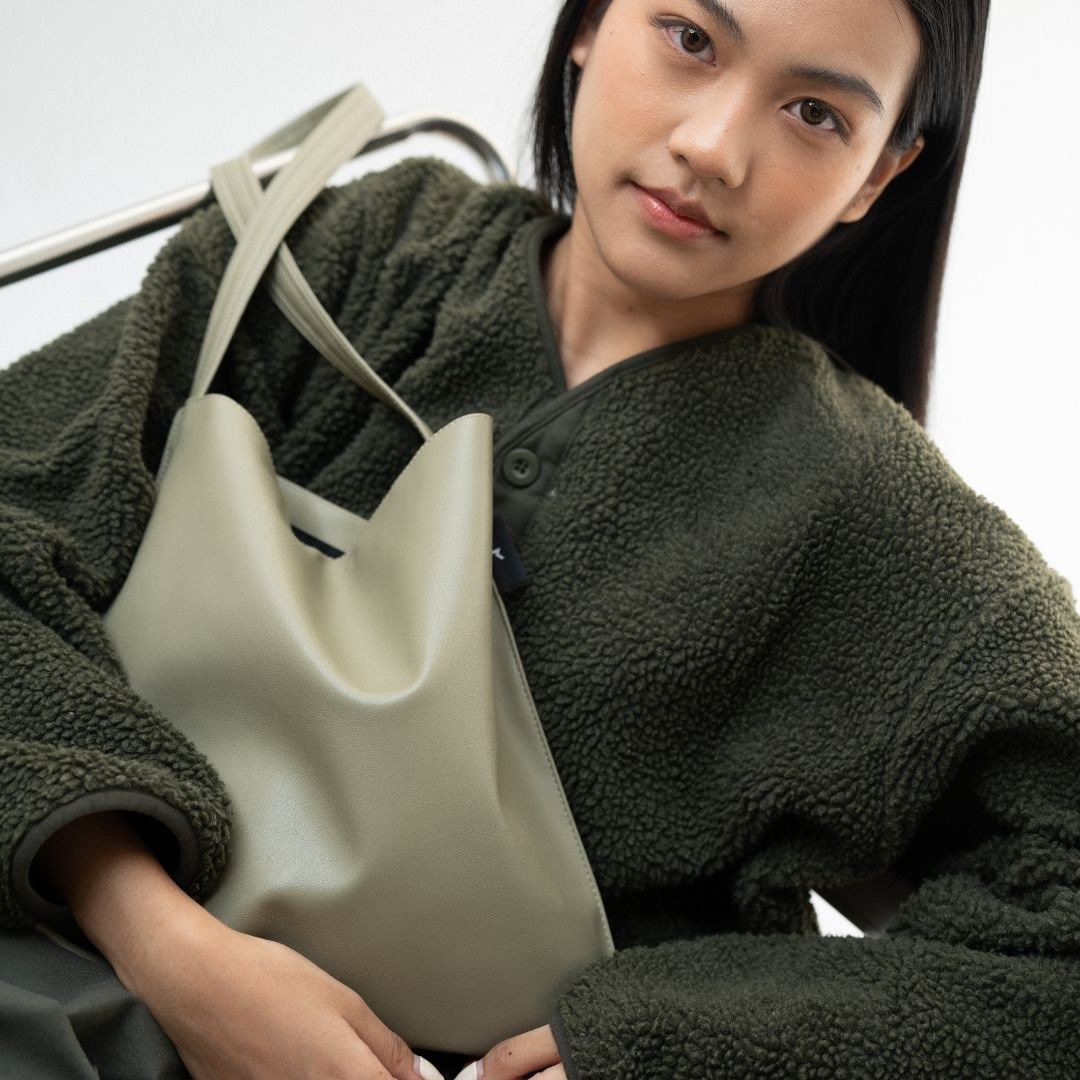 HOBO MEDIUM - OLIVE / RUST BRAND - 其他 - 人造皮革 卡其色