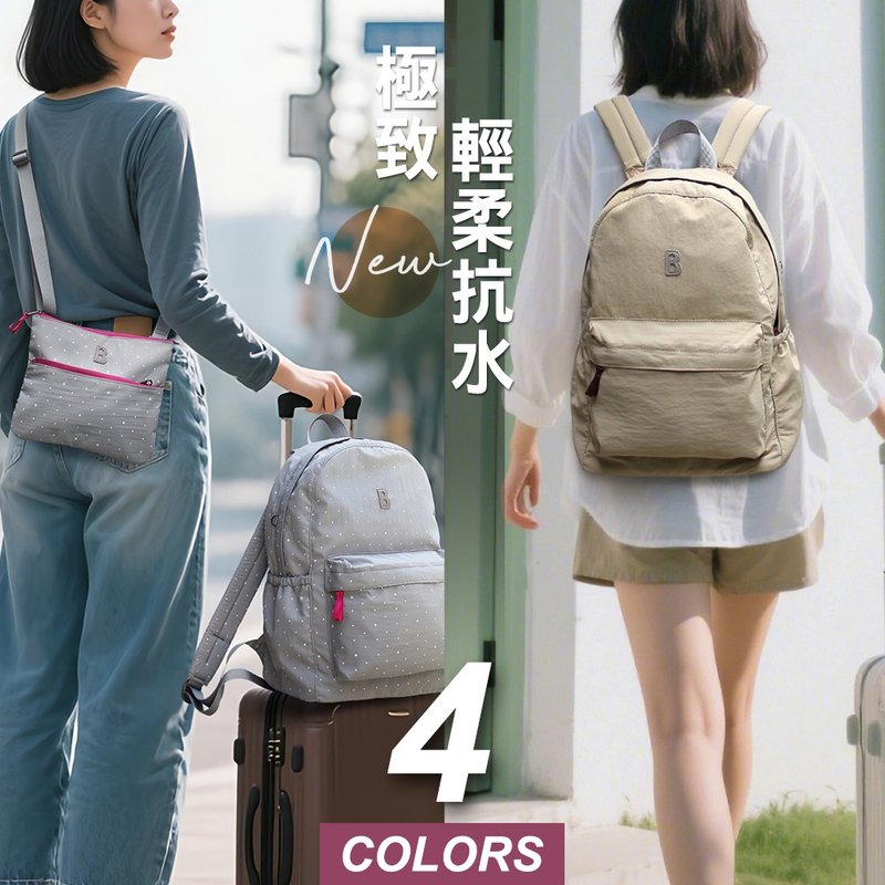 新布~１变２包。超轻柔感抗水收纳后背包组-共4色_105416 - 后背包/双肩包 - 聚酯纤维 多色