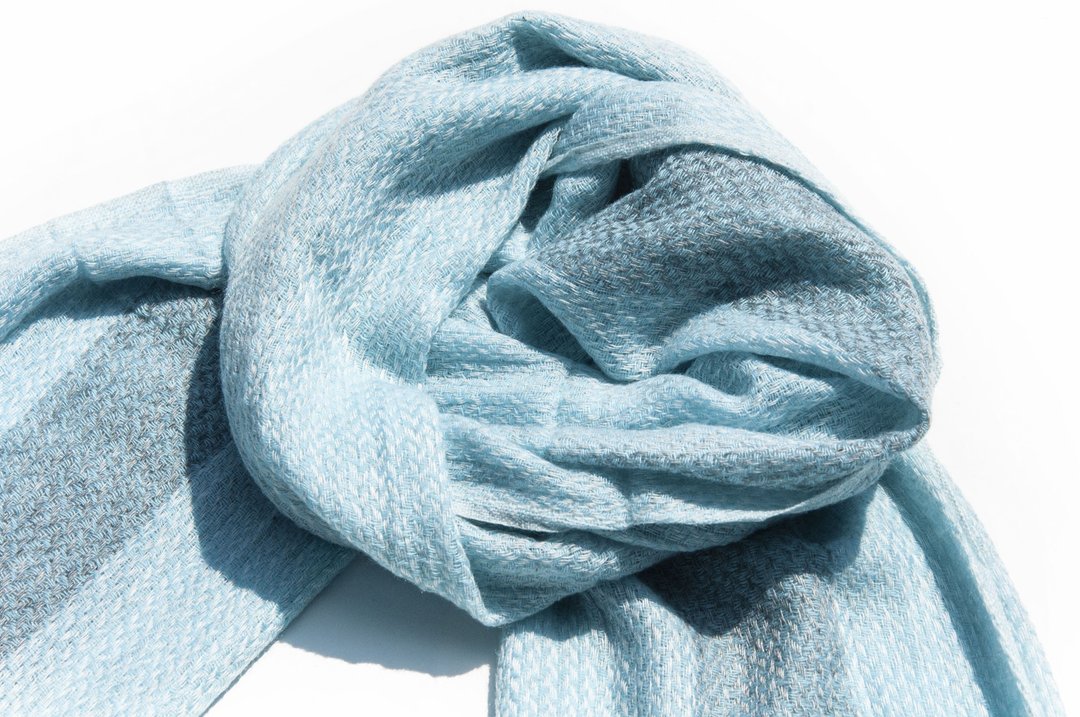 喀什米尔Cashmere 针织围巾 纯羊毛围巾 手织围巾 编织围巾-海洋 - 围巾/披肩 - 羊毛 多色