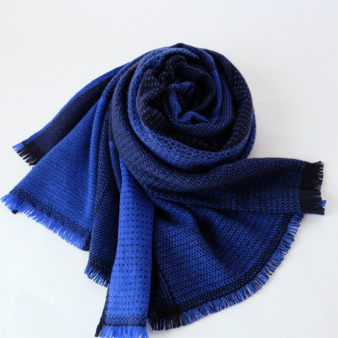 Cashmere 手织100%喀什米尔围巾【纹华04】 - 围巾/披肩 - 其他材质 