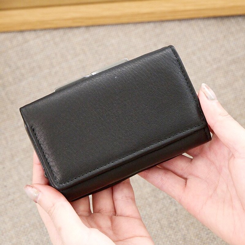 日系都会典雅 职人手作牛皮三折短夹/钱包Made in Japan by Sarai - 皮夹/钱包 - 真皮 