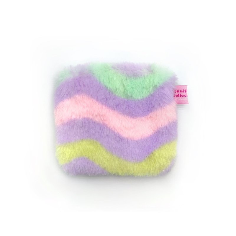 JCC 粉紫波浪方型零钱包 - 零钱包 - 聚酯纤维 蓝色