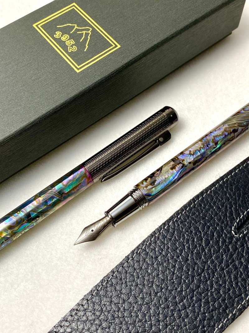3952老山羊-鹅銮鼻 严选鲍鱼贝壳 钛尖刀尖(小李飞刀)钢笔 - 钢笔 - 其他材质 