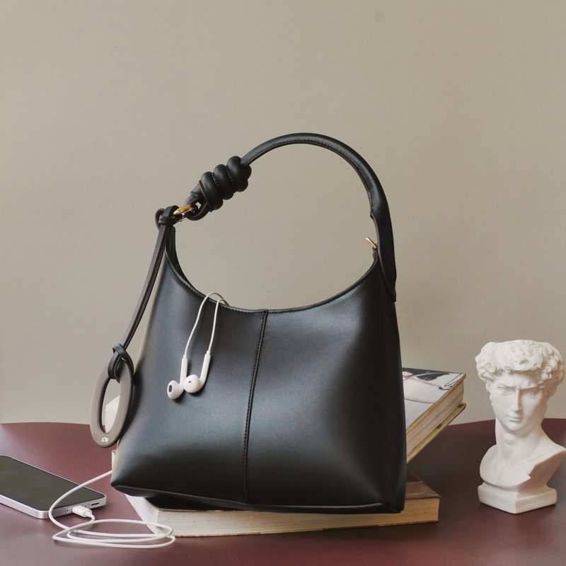 Onyx Shoulder Bag 斜背包 - Prime Black Nappa Leather 牛皮 - 手提包/手提袋 - 真皮 黑色