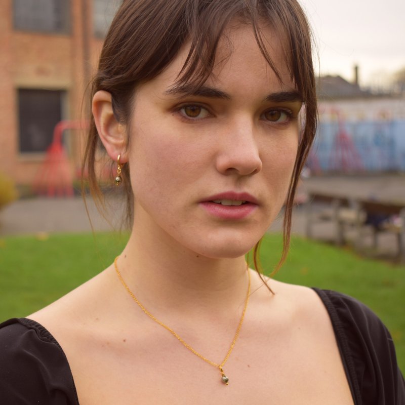 极简刻面铜铁矿宝石项链| SHOPBOP伊菲米珠宝 - 项链 - 其他材质 金色