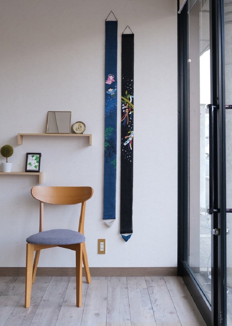 京都手绘细亚麻吊饰-织女彦星 - 摆饰 - 棉．麻 