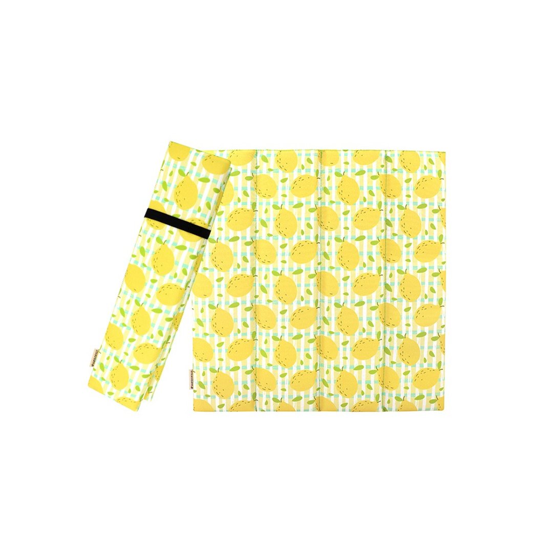 夏日柠檬防泼水折叠式坐垫 沙滩垫 - 露营用品 - 防水材质 