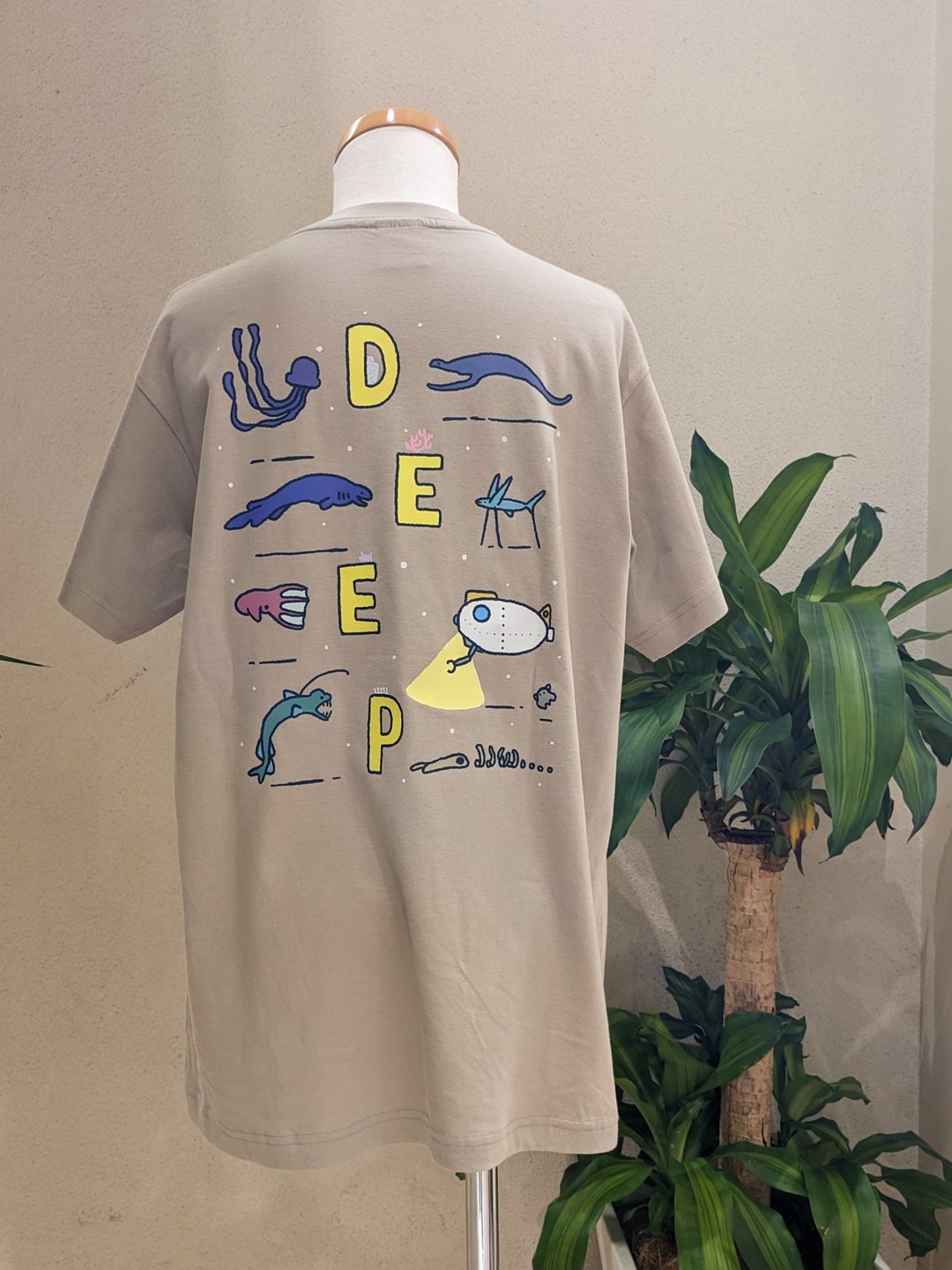有机棉 T 恤 DEEP SEA - 女装 T 恤 - 棉 灰色