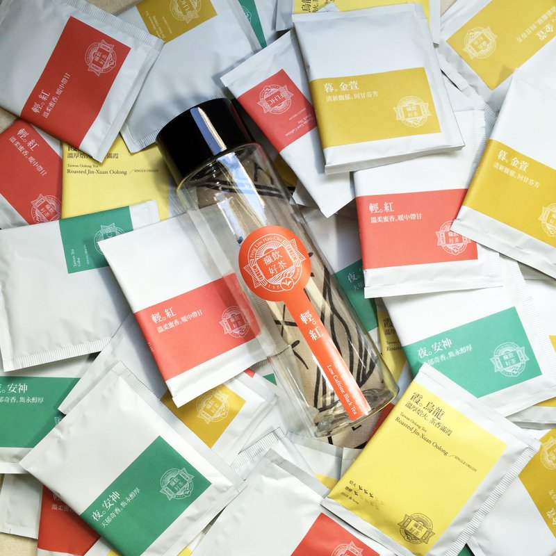 疯饮好茶【茶享享_综合组】疯饮好茶四种茶款 大容量分享组40包 送冷泡瓶 分享价 - 茶 - 新鲜食材 