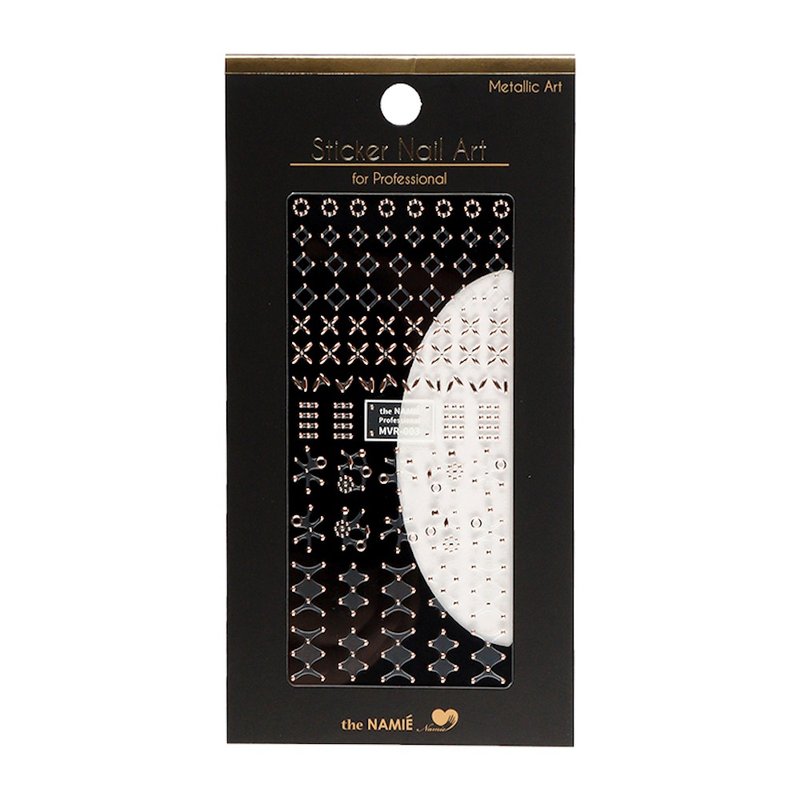 【专业用】金属色泽美甲贴纸 Volume 003【韩国制】 - 指甲油/指甲贴 - 纸 金色