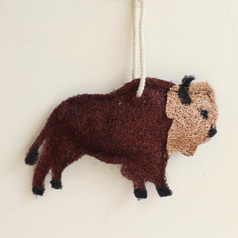 洗刷刷-欢乐沐浴菜瓜布-斗牛 - 卫浴用品 - 植物．花 咖啡色