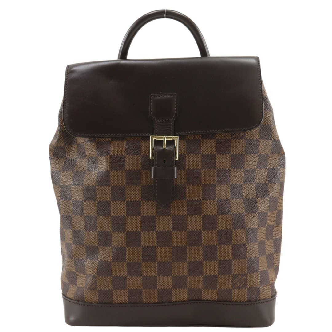 【日本直送】Louis Vuitton 路易威登 Soho 后背包 N51132 Damier Canvas 棋盘格帆布 深棕色 TH1908 女性【二手】 - 后背包/双肩包 - 人造皮革 咖啡色