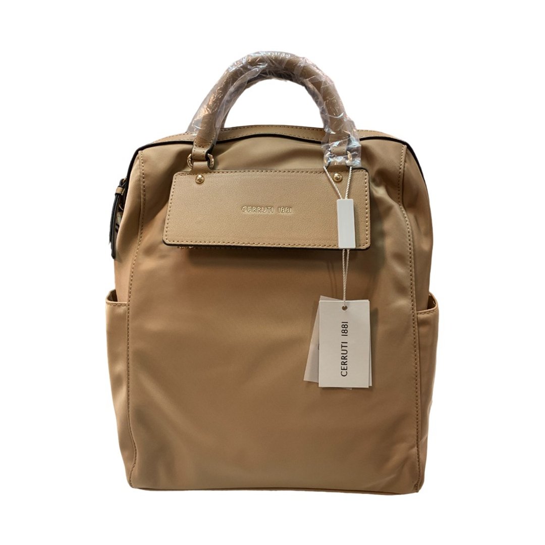 CERRUTI 1881 限量2折 意大利顶级后背包 全新专柜展示品 - 后背包/双肩包 - 尼龙 卡其色