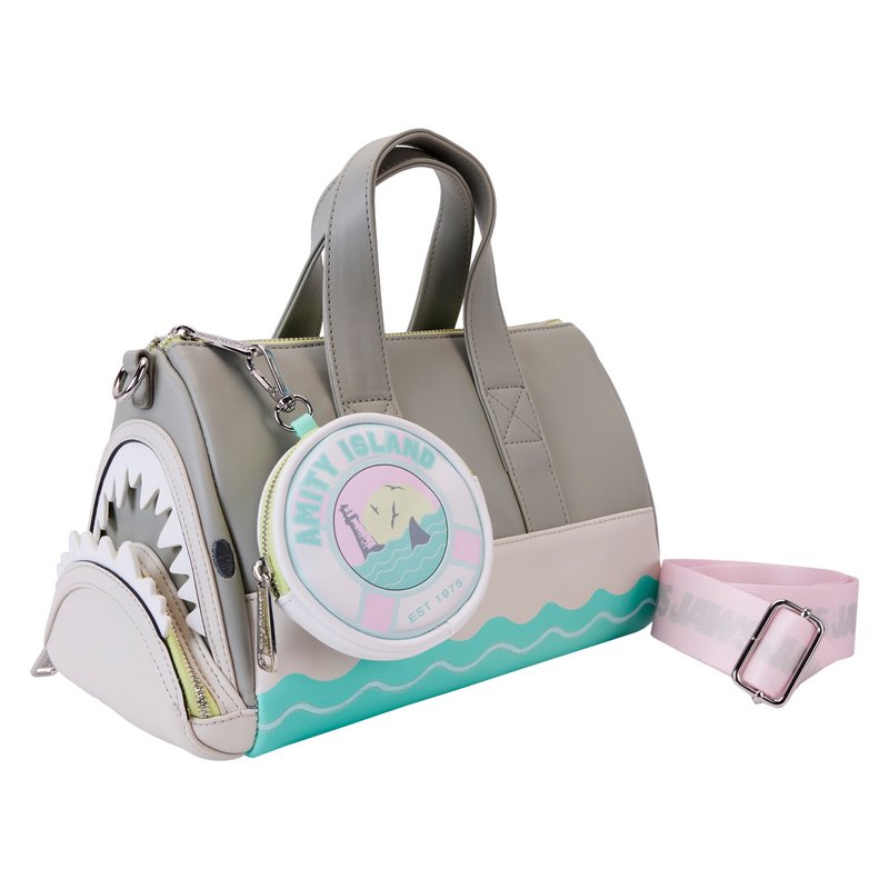 Loungefly 大白鲨斜孭袋配散银包 - 侧背包/斜挎包 - 人造皮革 