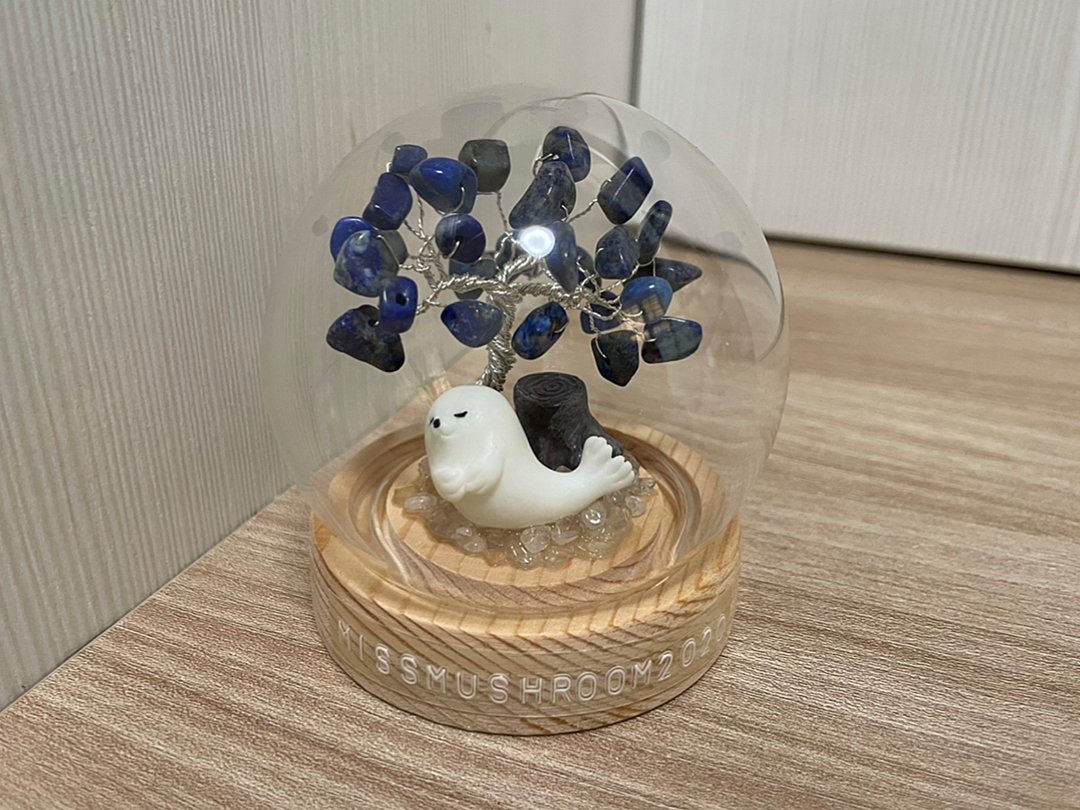 小海豹款现货 | 水晶树系列微景观水晶球 | 可爱 | 居家摆饰 - 摆饰 - 水晶 蓝色