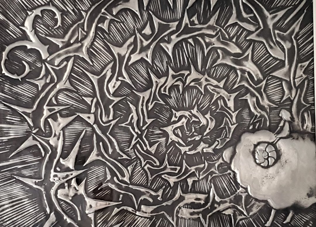 锡雕  中场休息 只想关机  画框 - 海报/装饰画/版画 - 其他材质 
