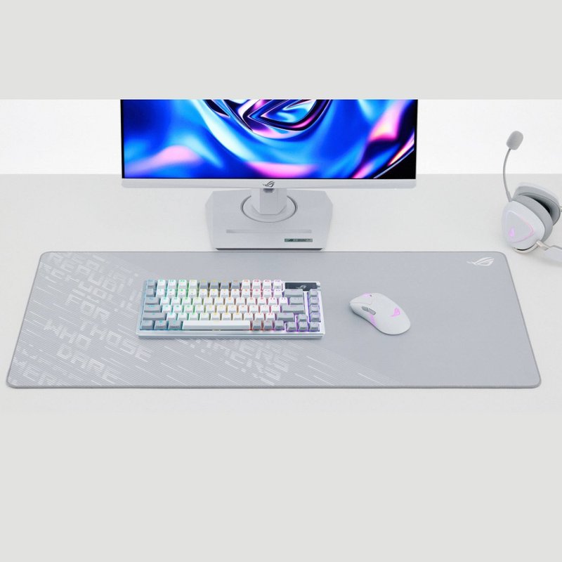 ASUS 华硕 ROG Scabbard II Arctic Gray XXL 电竞鼠垫 - 鼠标垫 - 其他材质 黑色