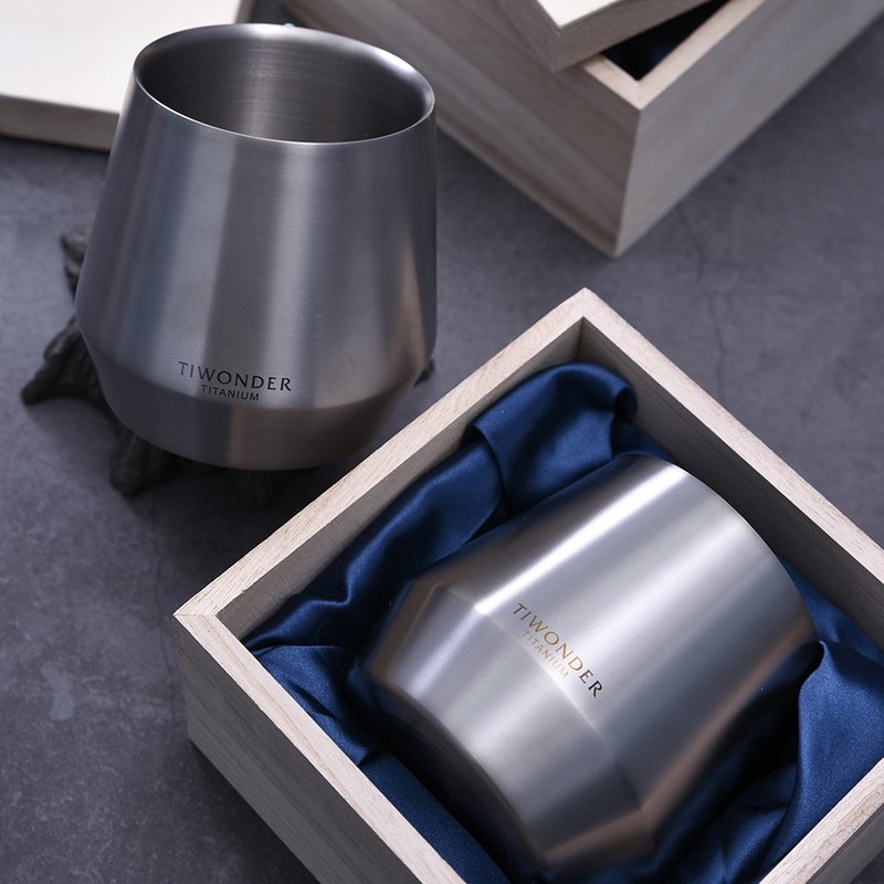 豪 纯钛双层杯 300ml - 其他杯子 - 其他金属 灰色