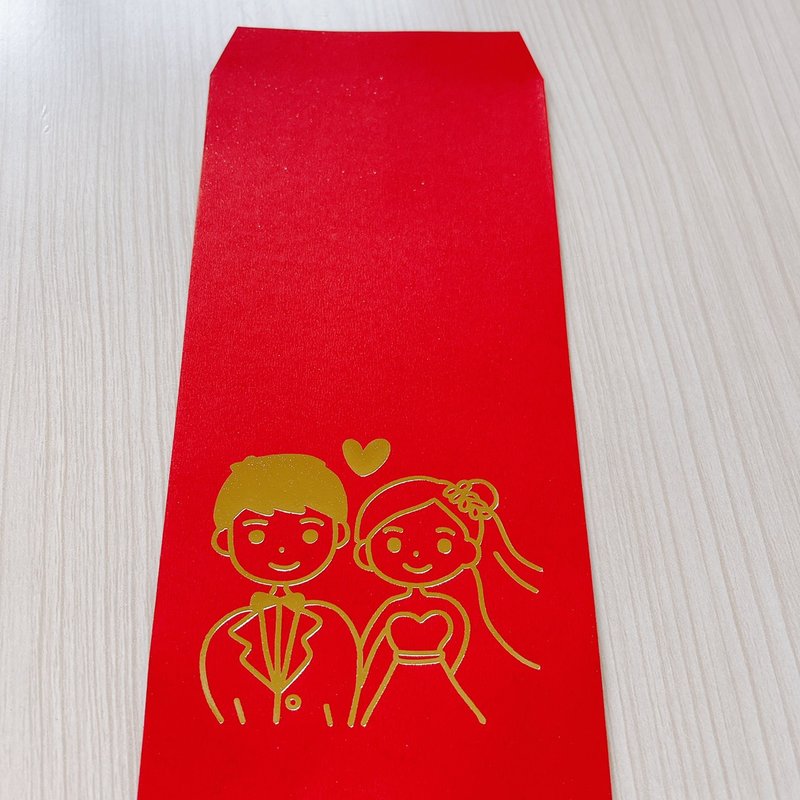 婚礼 新郎 新娘 烫金 红包袋 婚礼红包袋 - 红包/春联 - 纸 红色