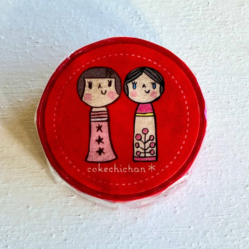 小芥子美纹胶带 - 纸胶带 - 纸 红色