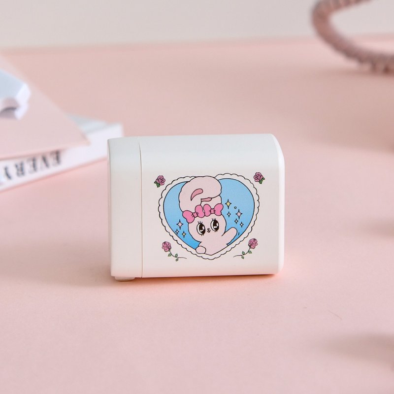 艾丝乐小兔心心映像GaN 40W Type-C双孔充电头 - 手机配件 - 塑料 透明