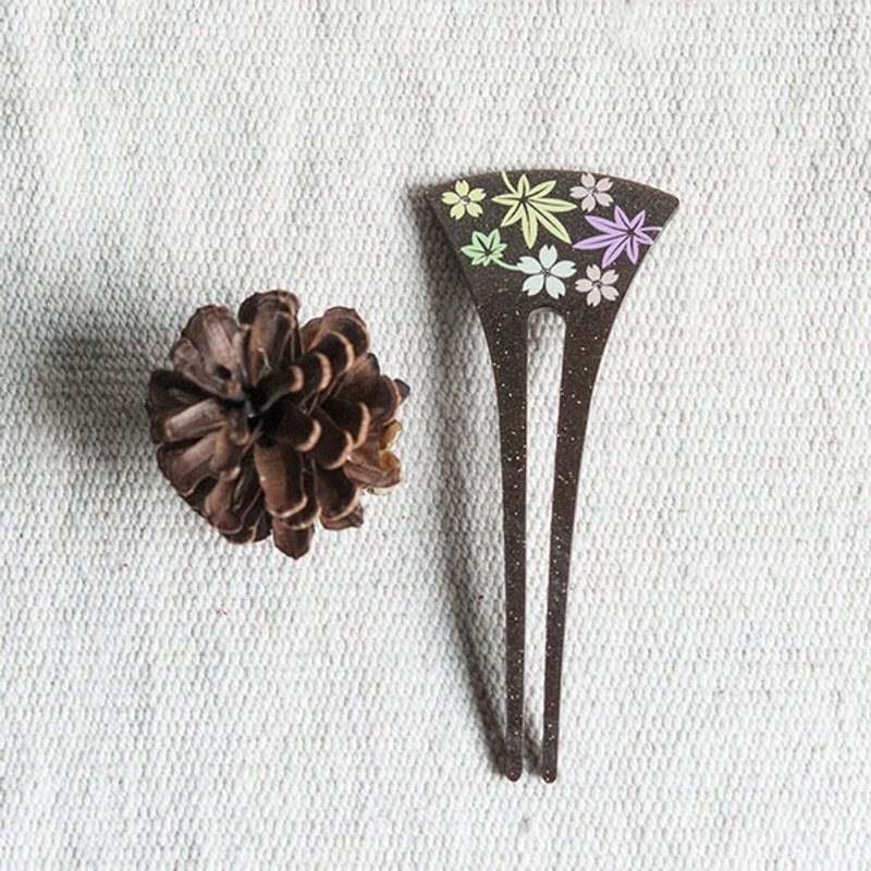 枫樱,发簪,发插 - 发饰 - 压克力 咖啡色