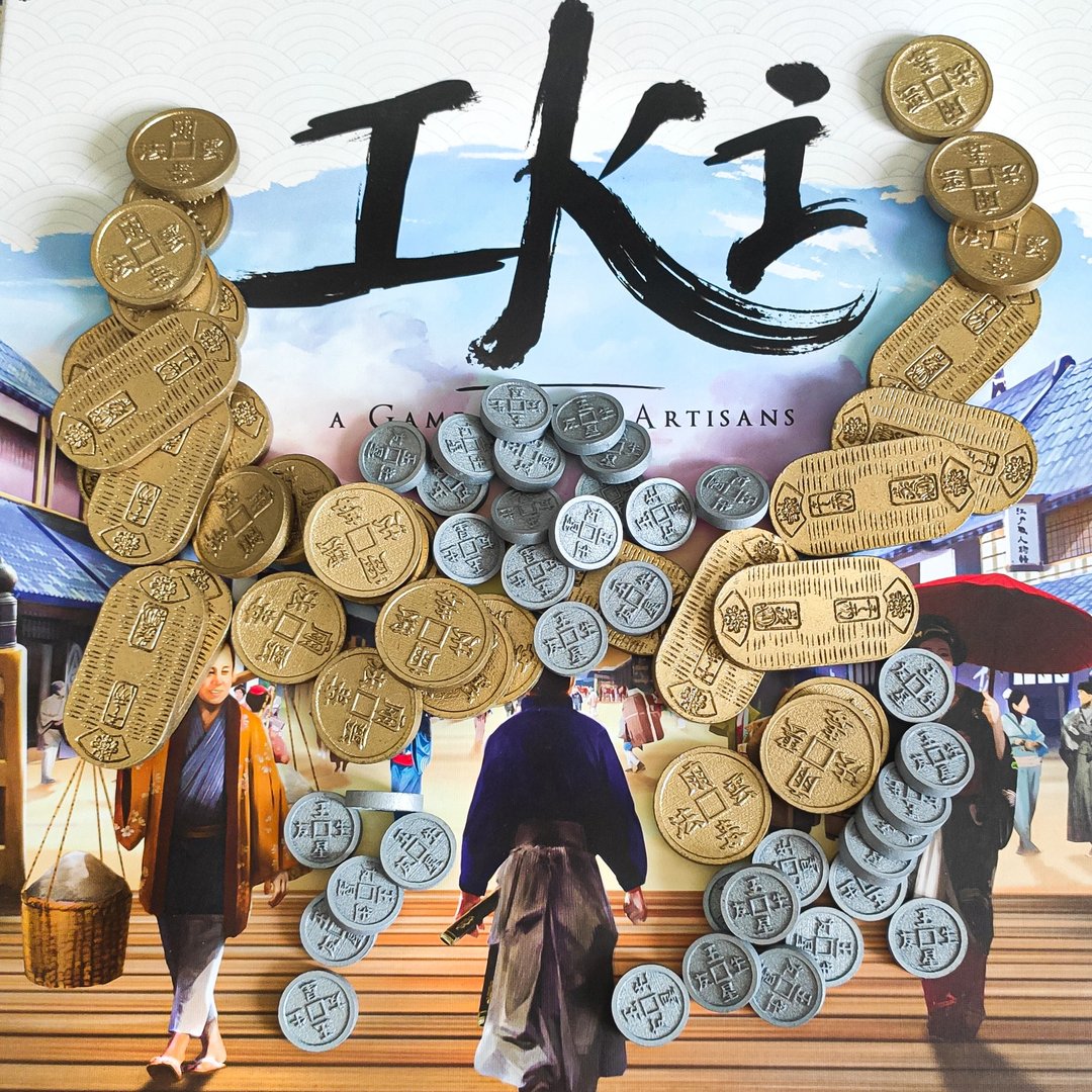 与 IKI 棋盘游戏兼容的豪华硬币代币 - 桌游/玩具 - 其他材质 